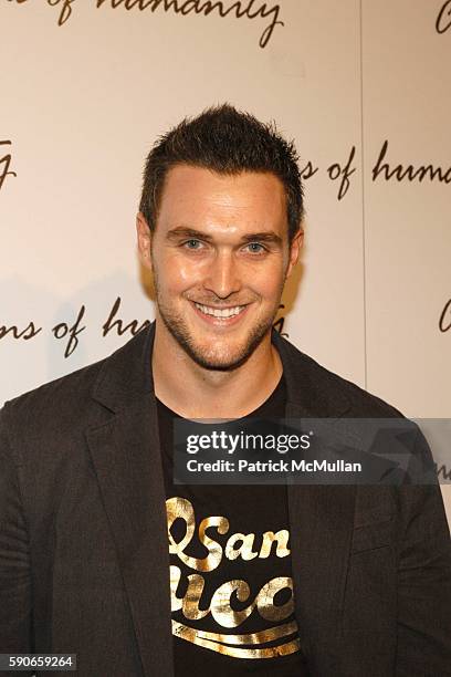Owain Yeoman attends Citizens of Humanity Summer Party at Roosevelt Hotel on July 20, 2005.