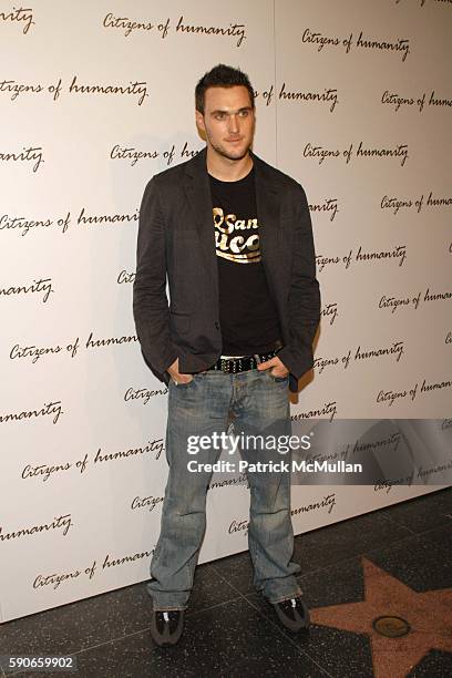 Owain Yeoman attends Citizens of Humanity Summer Party at Roosevelt Hotel on July 20, 2005.