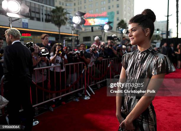 Actress Sofia Black-D'Elia attends the LA Premiere of the Paramount Pictures and Metro-Goldwyn-Mayer Pictures title Ben-Hur, at the TCL Chinese...