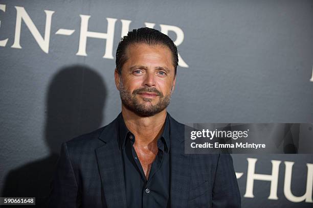 Actor David Charvet arrives at the premiere of Paramount Pictures' 'Ben-Hur' at TCL Chinese Theatre IMAX on August 16, 2016 in Hollywood, California.