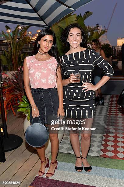 Tara Sowlaty and Whitney Adams attend LOFT and Yes Way Rose Celebrate Summer In LA at Mama Shelter on August 16, 2016 in Los Angeles, California.