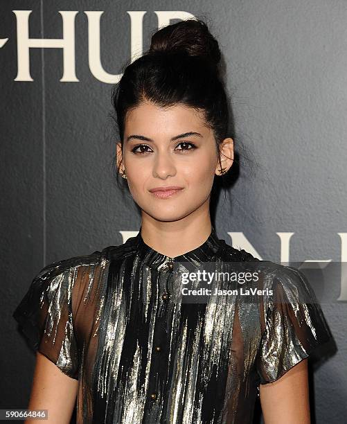 Actress Sofia Black D'Elia attends the premiere of "Ben-Hur" at TCL Chinese Theatre IMAX on August 16, 2016 in Hollywood, California.