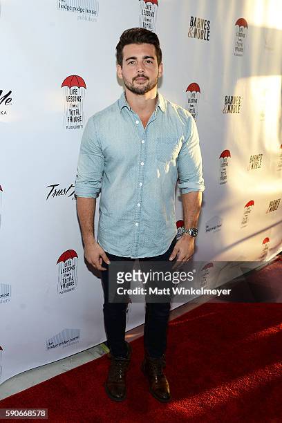 Actor John Deluca attends MJ Dougherty's 'Life Lessons from a Total Failure' book launch party at The Sandbox on August 16, 2016 in Los Angeles,...