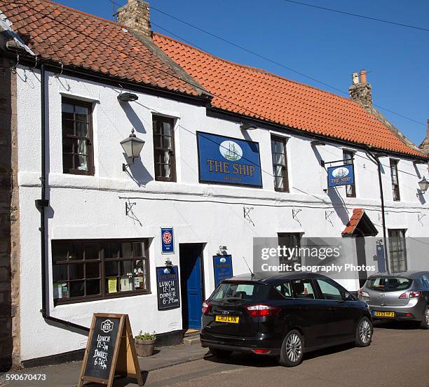The Ship, traditional village pub, Holy Island, Lindisfarne, Northumberland, England, UK.