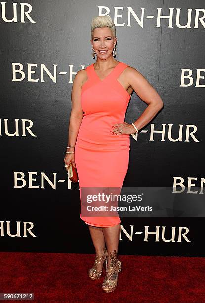 Rebecca King-Crews attends the premiere of "Ben-Hur" at TCL Chinese Theatre IMAX on August 16, 2016 in Hollywood, California.