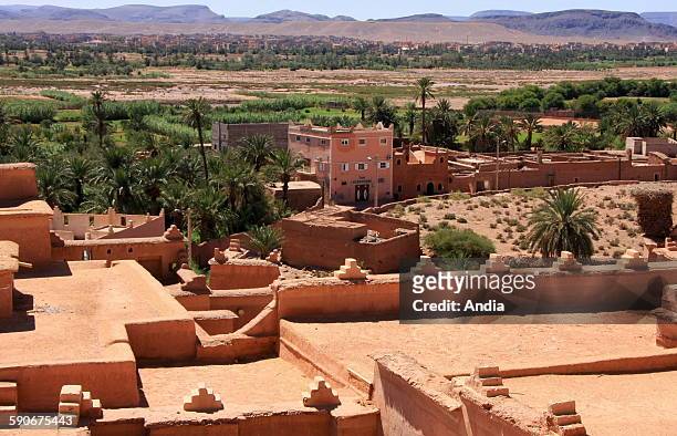 Kasbah of Taourirt in Morocco. Built by the powerful Glaoui tribe , it's an ancient monument listed Unesco World Heritage Site. It used to be, during...