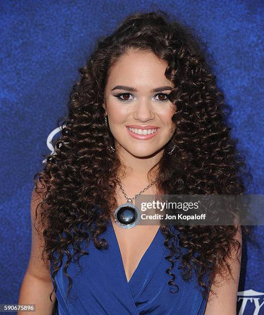 Actress Madison Pettis arrives at Variety's Power Of Young Hollywood at NeueHouse Hollywood on August 16, 2016 in Los Angeles, California.