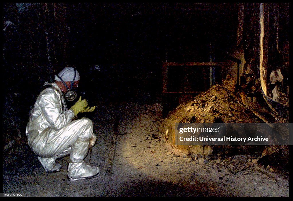 The Elephants Foot of the Chernobyl disaster.