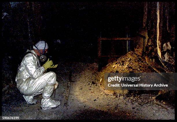 The Elephants Foot of the Chernobyl disaster. In the immediate aftermath of the meltdown, a few minutes near this object, would bring certain death....