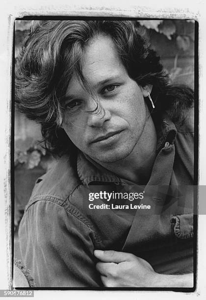 Portrait of singer John Cougar Mellencamp taken near Bloomington, Indiana.