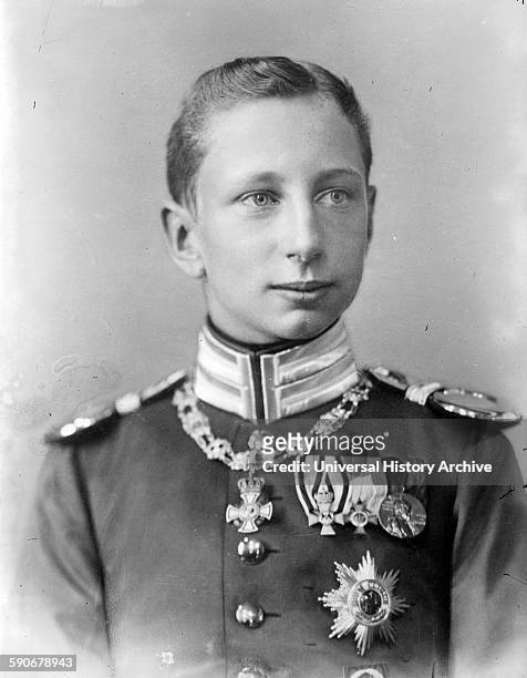 Photographic portrait of Prince Joachim of Prussia Prince Joachim Franz Humbert of Prussia was the youngest son of Wilhelm II, German Emperor, by his...