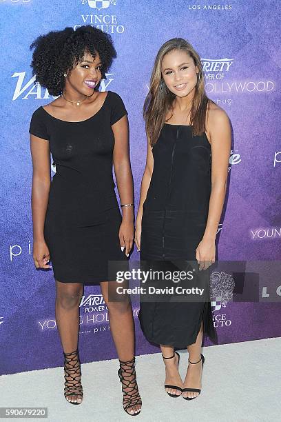 Lovie Simone and Desiree Ross attend Variety's Power of Young Hollywood at NeueHouse Los Angeles on August 16, 2016 in Hollywood, California.