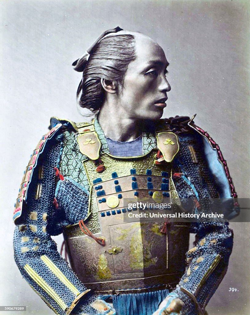 A Japanese Samurai warrior.