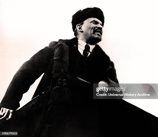 Photograph of Vladimir Lenin a Russian communist revolutionary, politician and political theorist. Dated 1901.