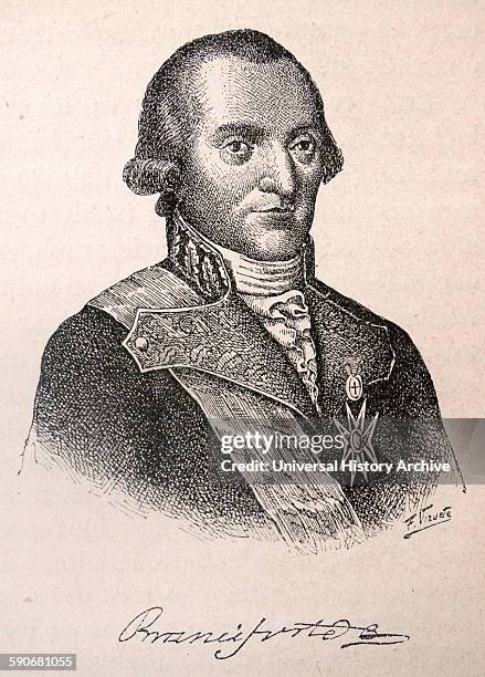 Portrait of Don Miguel de la Grúa Talamanca de Carini y Branciforte, 1st Marqués de Branciforte Spanish military officer and viceroy of New Spain....