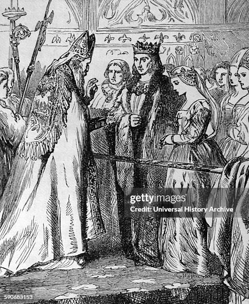 Marriage of King Henry VII and Elizabeth of York. Henry VII was King of England, ruled the Principality of Wales[1] and Lord of Ireland from his...