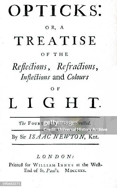 Isaac Newton Book Photos and Premium High Res Pictures - Getty Images