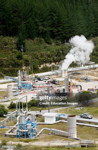 Wairakei Geothermal Power Station at Taupo New Zealand.