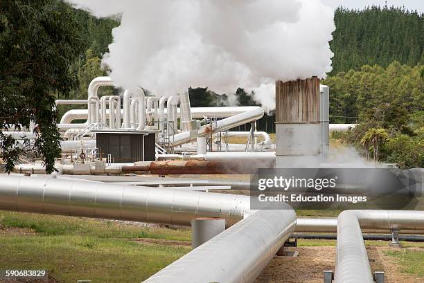 Wairakei Geothermal Power Station at Taupo New Zealand.