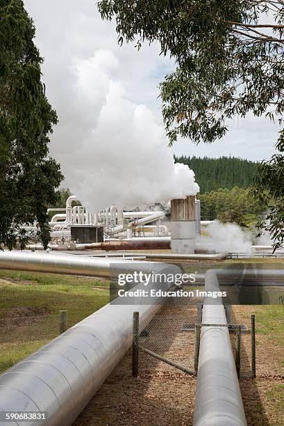 Wairakei Geothermal Power Station at Taupo New Zealand.