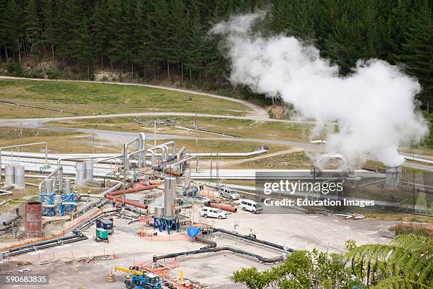 Wairakei Geothermal Power Station at Taupo New Zealand.