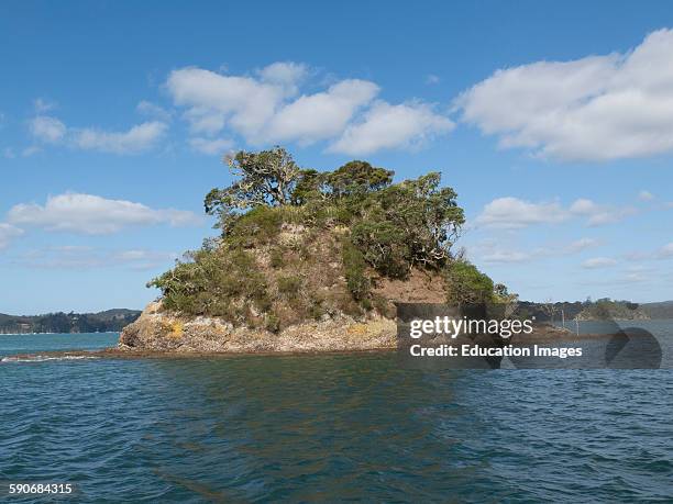 Small island, New Zealand.