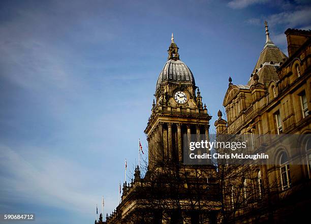 leeds town hal - leeds town hall bildbanksfoton och bilder