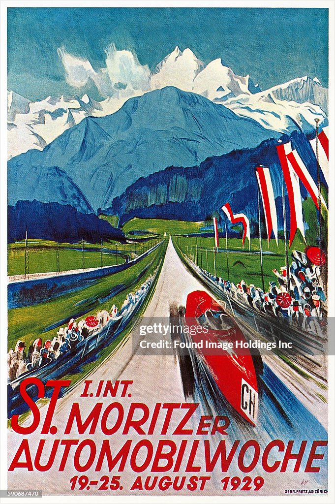 Poster for St. Moritz Car Show