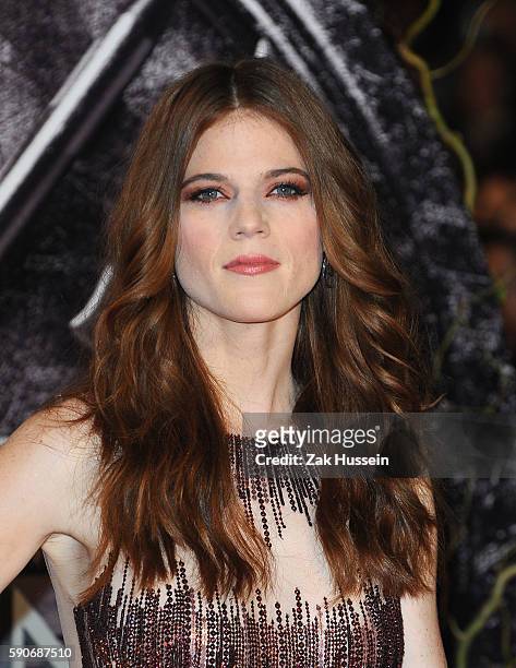 Rose Leslie arriving at the European premiere of the Last Witch Hunter at the Empire Leicester Square in London.