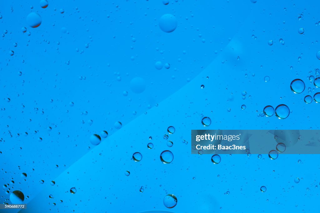 Water droplets on a window - Abstract