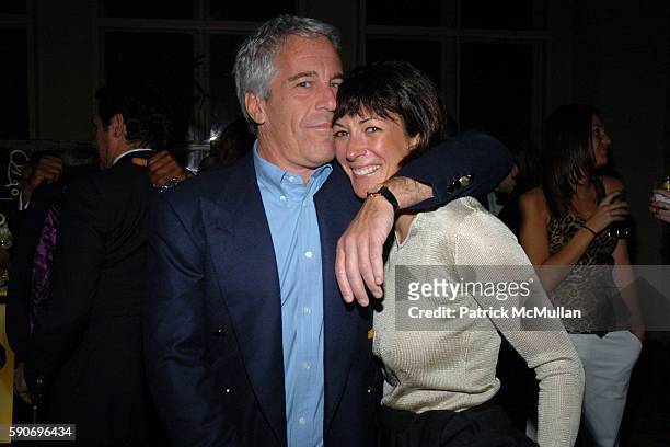 Jeffrey Epstein and Ghislaine Maxwell attend de Grisogono Sponsors The 2005 Wall Street Concert Series Benefitting Wall Street Rising, with a...