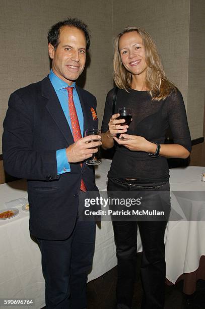Phillipe Bigar and Erika Holst attend Kung Fu Hustle Screening Cocktails at Tribeca Grand Hotel on March 15, 2005 in New York City.