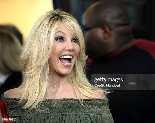 In this handout photo provided by Discovery, Actress Heather Locklear attends TLC "Too Close To Home" Screening at The Paley Center for Media on...