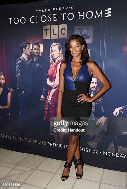 In this handout photo provided by Discovery, Actress Claudia Jordan attends TLC "Too Close To Home" Screening at The Paley Center for Media on August...