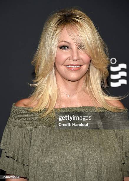 In this handout photo provided by Discovery, Actress Heather Locklear attends TLC "Too Close To Home" Screening at The Paley Center for Media on...