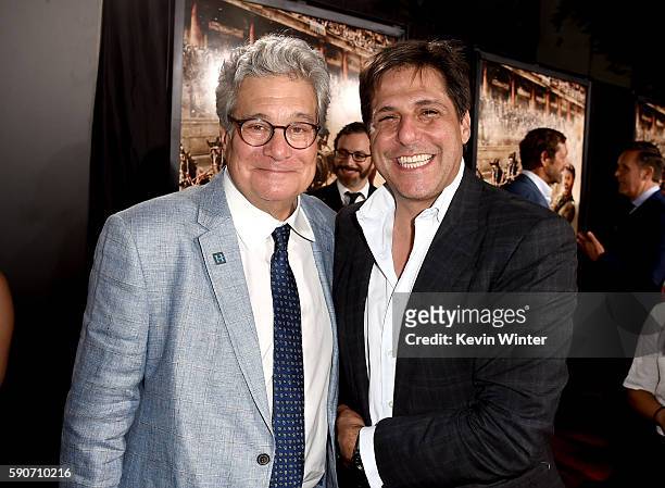 Producer Sean Daniel and Jonathan Glickman, President, MGM arrive at the premiere of Paramount Pictures' "Ben-Hur" at the Chinese Theatre on August...