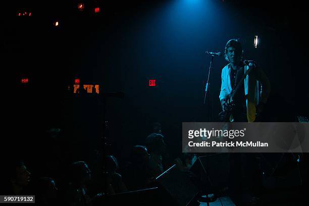 Hamilton Leithauser and The Walkmen attend "Live it Loud" with Dentyne Concert, Supporting the VH1 Save the Music Foundation at Irving Plaza on March...