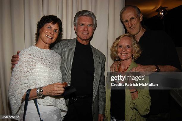 Cynthia McCord, Kent McCord, James Cromwell and Joan McIntosh attend "Cocktails on Sunset" SAG Foundation Benefit Party at Argyle Hotel on July 16,...