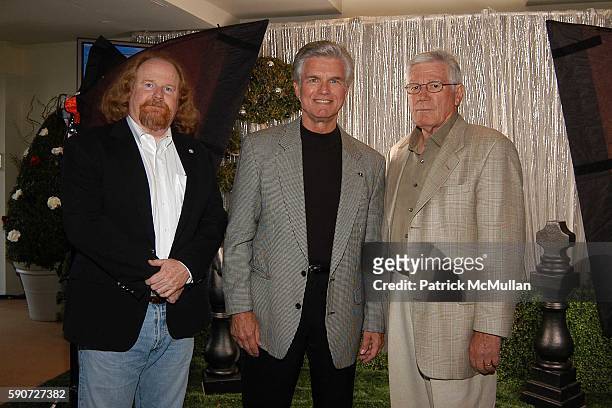 David Jollife, Kent McCord and Mitch Ryan attend "Cocktails on Sunset" SAG Foundation Benefit Party at Argyle Hotel on July 16, 2005 in Los Angeles,...