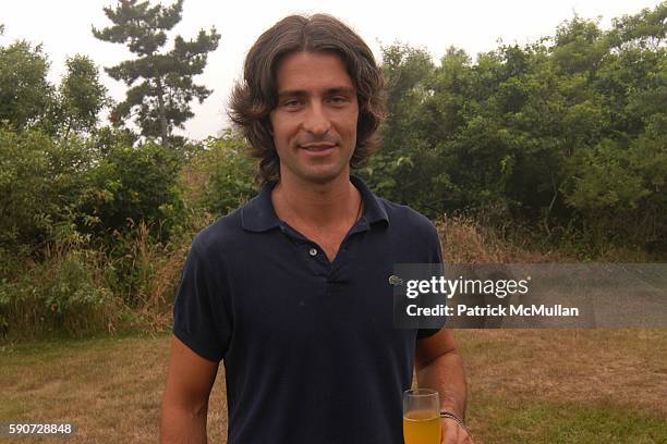 Francesco Mo attends Junko Yoshioka Presents Her Evening Wear Collection at Peter and Nejma Beard Residence on July 16, 2005 in Montauk, NY.