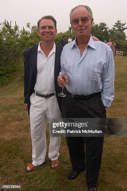 George David Vaughn and Dominick Callo attend Junko Yoshioka Presents Her Evening Wear Collection at Peter and Nejma Beard Residence on July 16, 2005...