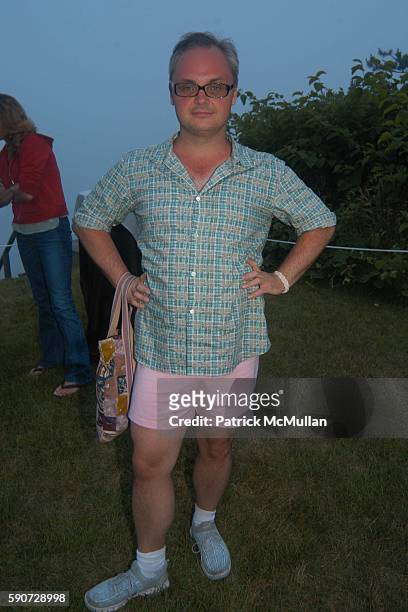 Mickey Boardman attends Junko Yoshioka Presents Her Evening Wear Collection at Peter and Nejma Beard Residence on July 16, 2005 in Montauk, NY.