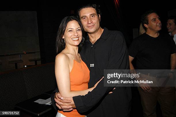 Judie Aronson and Paul Provenza attend "The Aristocrats" Screening and After Party at Carolines Comedy Club at Carolines on July 26, 2005 in New York...