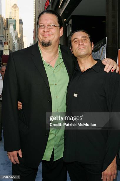 Penn Jillette and Paul Provenza attend THINKFilm Presents the New York Premiere of, "The Aristocrats," at the Director's Guild Theatre and the After...
