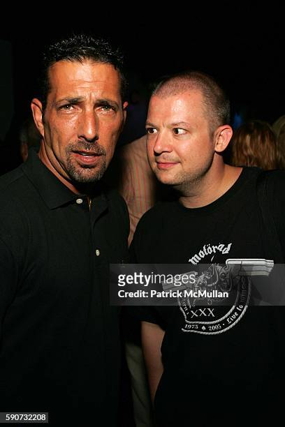 Rich Vos and Jim Norton attend THINKFilm Presents the New York Premiere of, "The Aristocrats," at the Director's Guild Theatre and the After Party at...