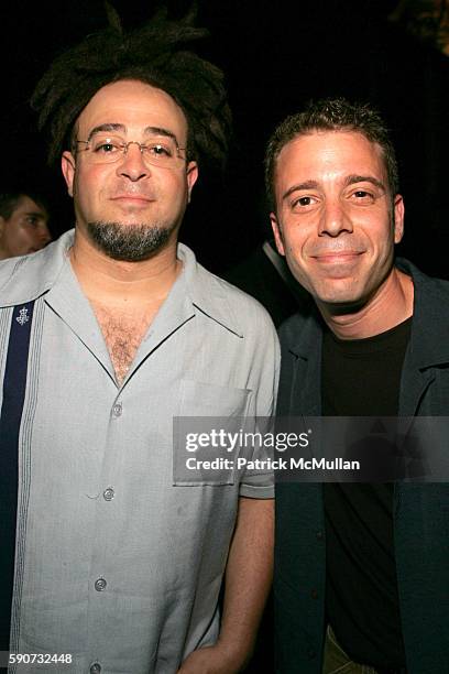 Adam Duritz and Gregg Rogell attend THINKFilm Presents the New York Premiere of, "The Aristocrats," at the Director's Guild Theatre and the After...