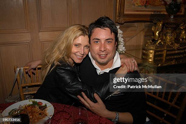 Pamela Hasselhoff and Victor Alegria attend Hilton Family Celebration for Patrick McMullan and Brian Long at The Hilton Family Home on March 6, 2005...