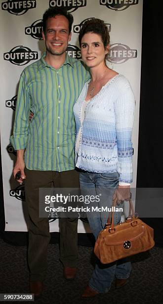 Diedrich Bader and Dulcy Rogers attend "Pursuit of Equality" Screening - OUTFEST 2005 at Directorís Guild Theatre on July 10, 2005.