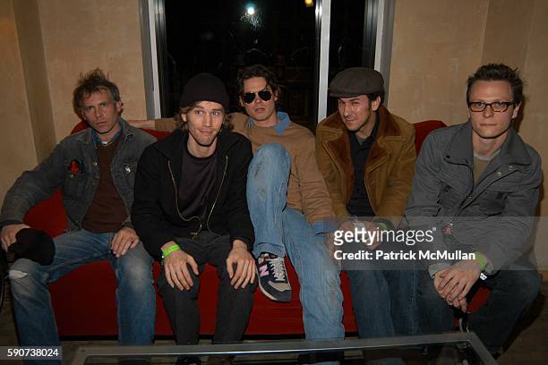 Keith Paul Hayes, William Currie Watson, Jay Ketchum Miller, Nick Landry and David Morgan Channing attend Moby Performs for W Hotels in an Exclusive...
