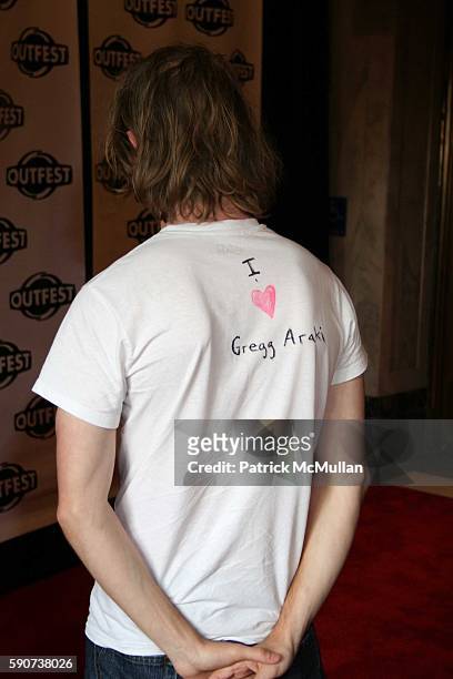 Brady Corbet attends Opening Night Gala of OUTFEST 2005 at Orpheum Theatre on July 7, 2005 in Los Angeles, CA.